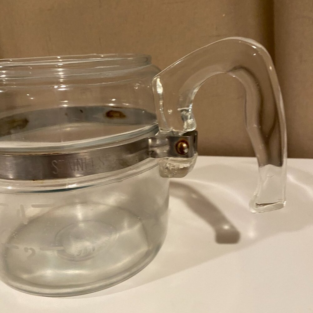 Vintage Pyrex‎ Flameware Coffee & Tea Pot